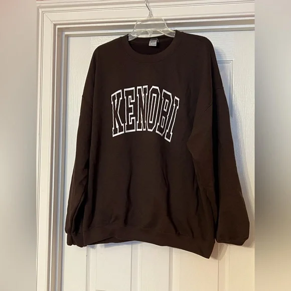 Kenobi Star Wars brown Gildan sweatshirt XXL 2XL - Picture 2 of 5